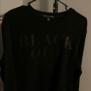 Black on black sweatshirt